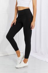 Leggings Depot High-Waisted Reflective Active Leggings with Pockets - Full Size